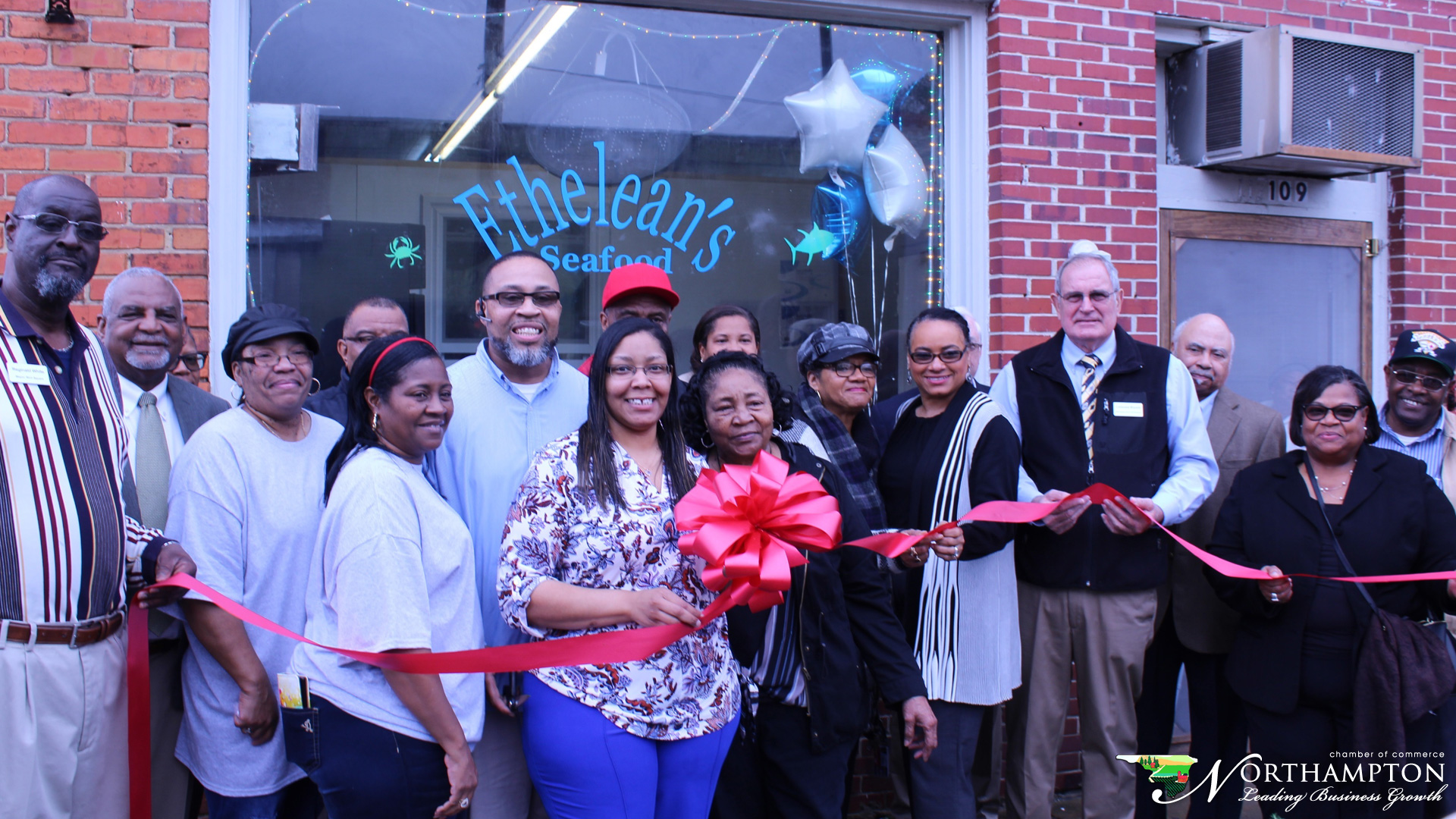 Ethelean’s Seafood Rich Square Ribbon Cutting took place on January 13, 2020
